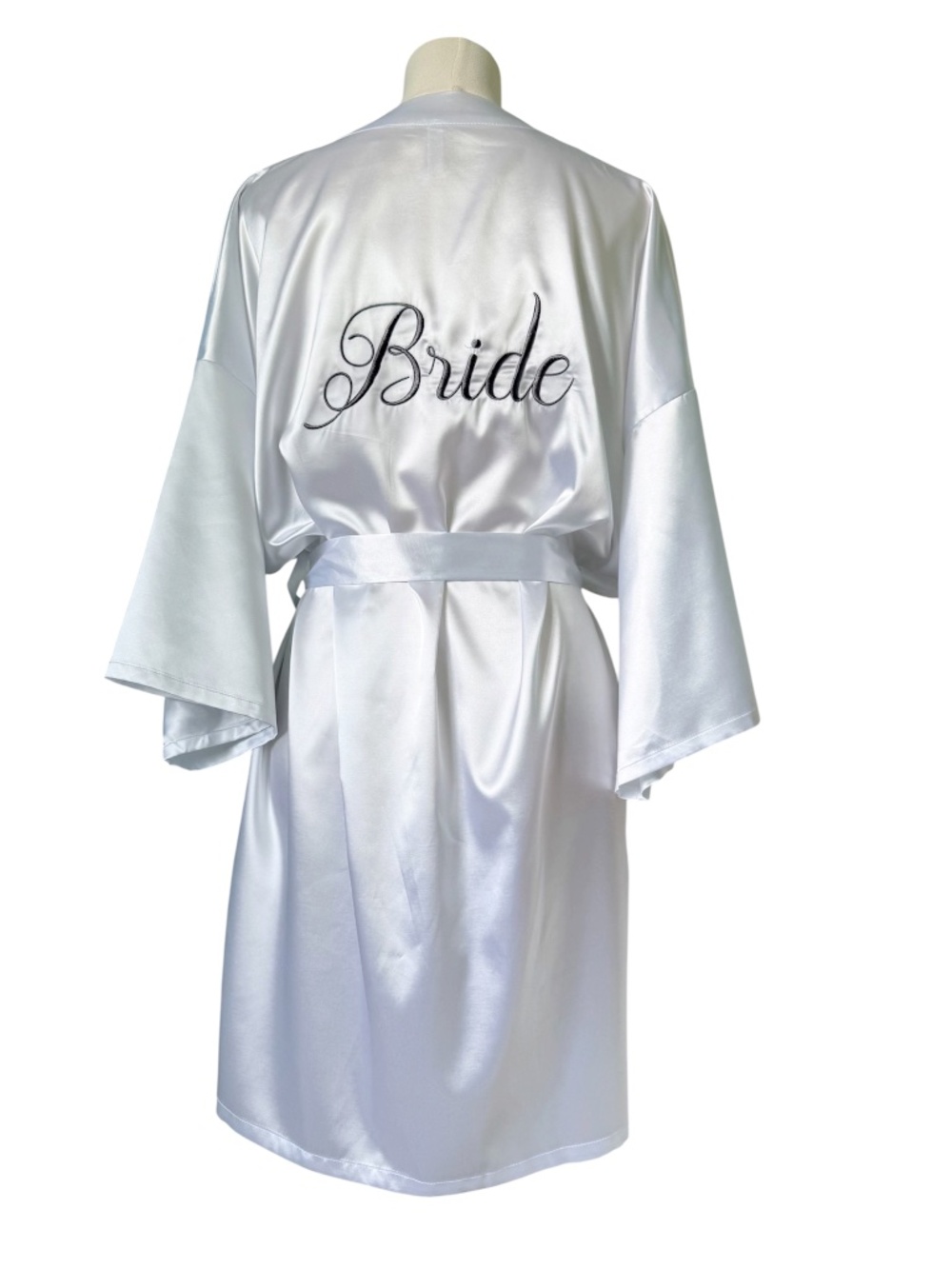 DAVID"S BRIDAL | White Bride Robe Sz L/XL
